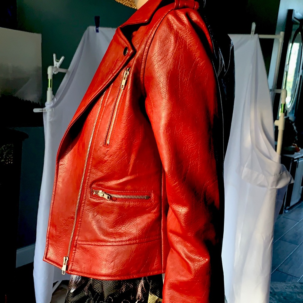 Red Moto jacket by Romeo and Juliet